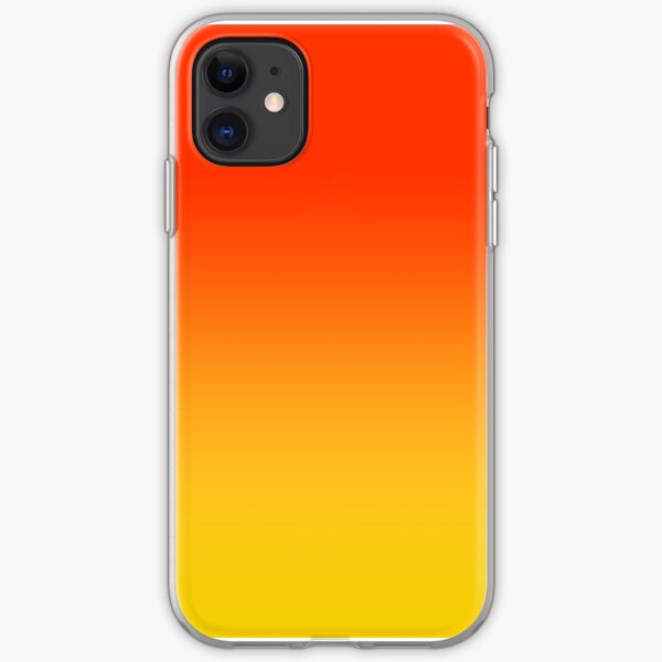 OMBRE GRADIENT ORANGE RED AND YELLOW ONE OF 100 CHIC OMBRE 2 TONE DESIGNS ON OZCUSHIONS iPhone Soft Case