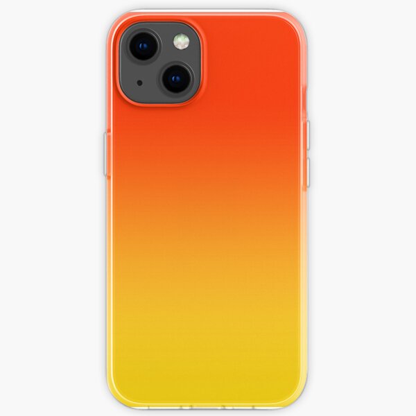 OMBRE GRADIENT ORANGE ROT UND GELB EINES VON 100 CHIC OMBRE 2 TONE DESIGNS AUF OZCUSHIONS iPhone Flexible Hülle