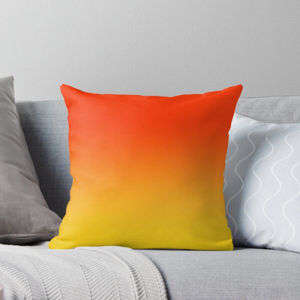 Item preview, OMBRE GRADIENT ORANGE RED AND YELLOW ONE OF 100 CHIC OMBRE 2 TONE DESIGNS ON OZCUSHIONS designed and sold by ozcushions.