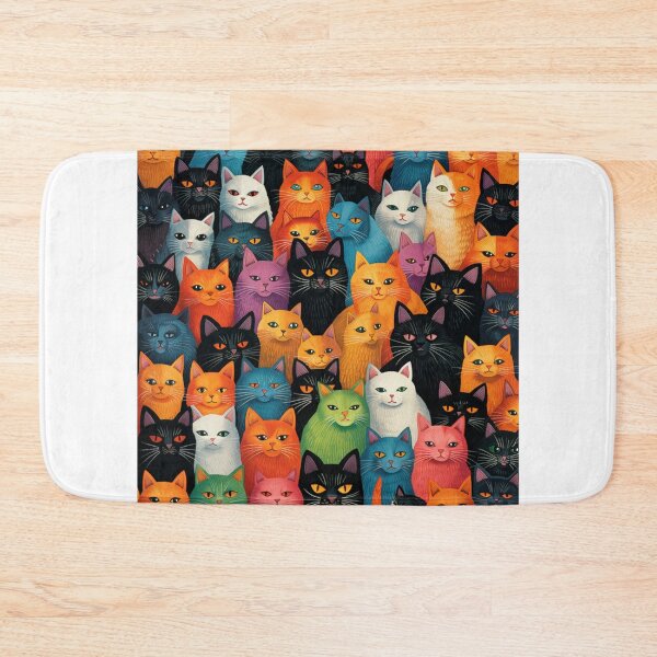 Item preview, Beauty meowy cats pattern designed and sold by SmileshareShop.