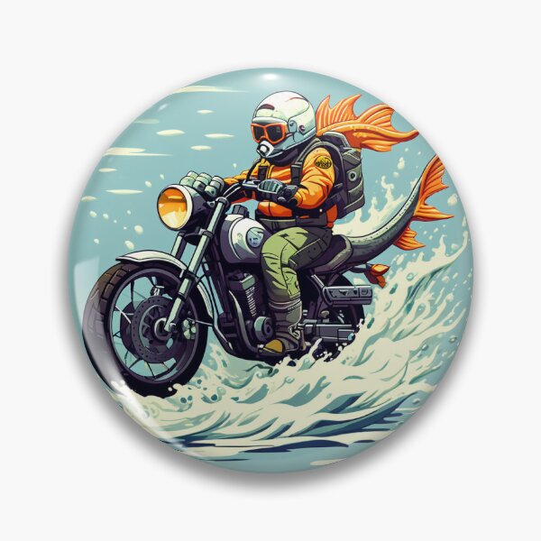 Item preview, FISH & MOTORCYCLE designed and sold by AmazingBackDrop.