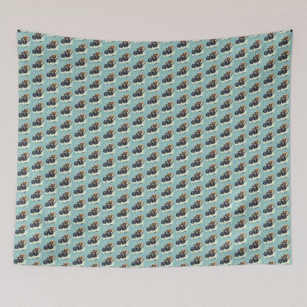 Item preview, FISH & MOTORCYCLE designed and sold by AmazingBackDrop.