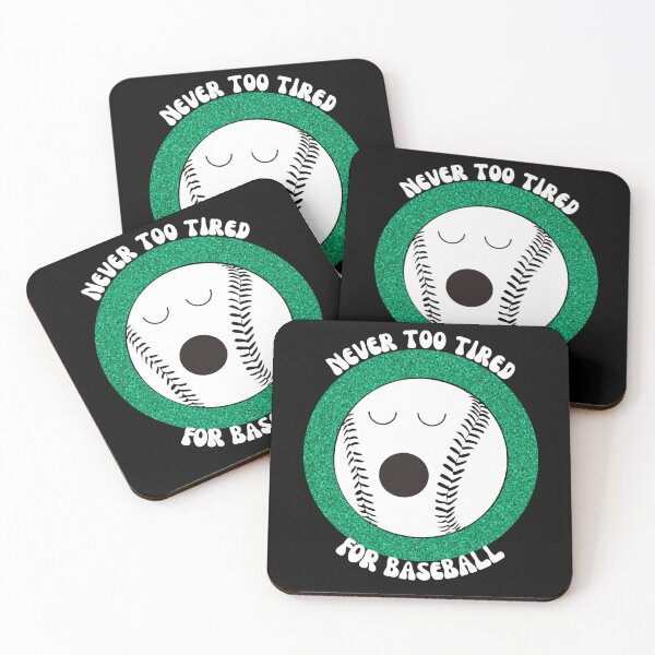 Item preview, Never too tired for baseball - Black Background Design designed and sold by TGAL2.