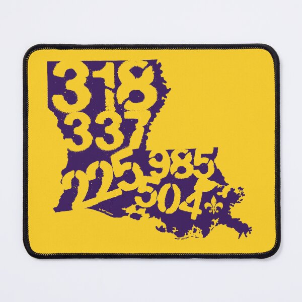 Item preview, Louisiana area codes (purple color) designed and sold by gokartdesigns.