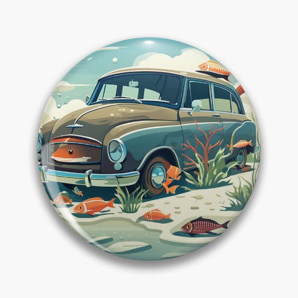 Item preview, FISHS & CAR designed and sold by AmazingBackDrop.