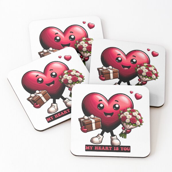Artikelvorschau, Devoted Hearts überraschen den Valentinstag entworfen und verkauft von Quirky Shirts.