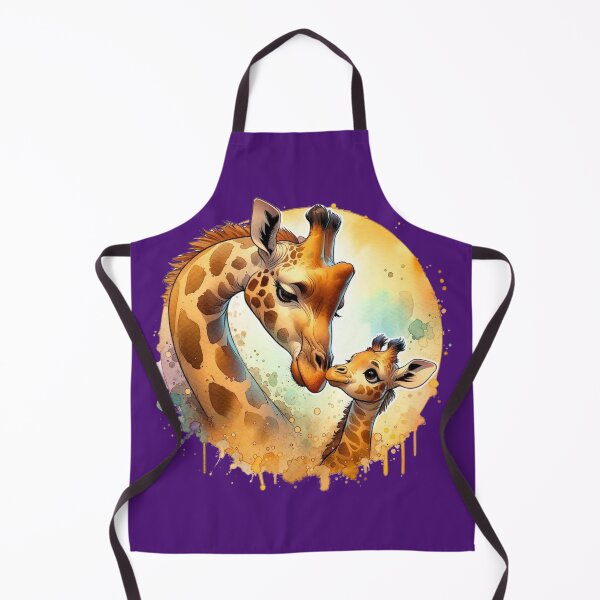 Item preview, Giraffe Mother and Baby Splash designed and sold by critterpatchusa.