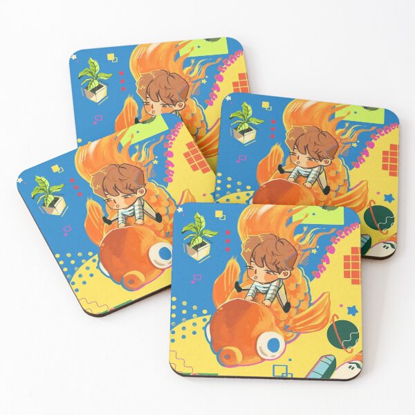 Item preview, Fish and Bangtan Chibi  designed and sold by Janalewis.
