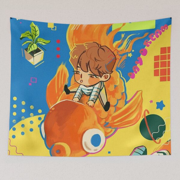 Item preview, Fish and Bangtan Chibi  designed and sold by Janalewis.