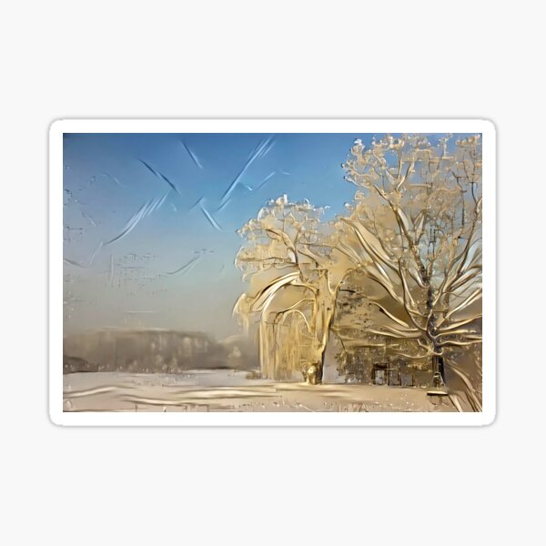 Redreaming The Magic of Winter Snow Sticker