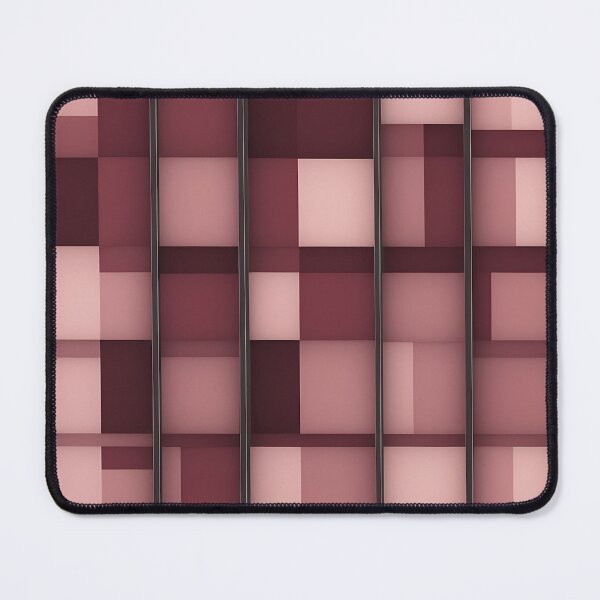 Item preview, Bauhaus Burgundy & Blush Pink Squares designed and sold by Zenvo.