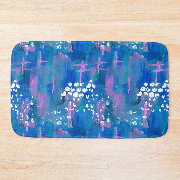 Item preview, Abstract Bubbles // Teal Blue designed and sold by LaraElsieDesign.