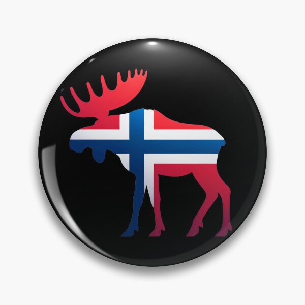 Item preview, Norwegian Flag And Moose designed and sold by Pati-Design.