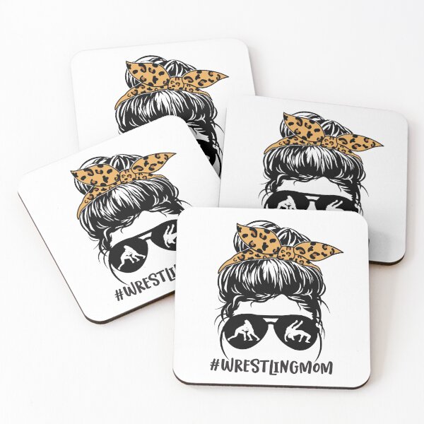 Artikelvorschau, Wrestling Mom Life Frauen Leopard Messy Bun Brille Lustig entworfen und verkauft von clothesy7.