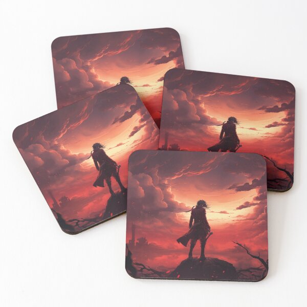 Item preview, Silhouette on a cliff redtones designed and sold by KuroZenDesigns.