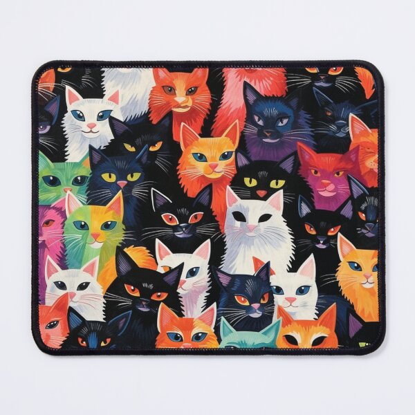 Item preview, Beauty meowy cats pattern designed and sold by SmileshareShop.