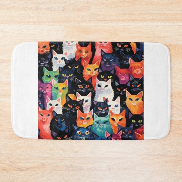 Item preview, Beauty meowy cats pattern designed and sold by SmileshareShop.