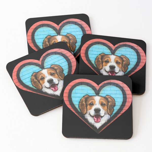 Item preview, Joyful Canine Heart Mural designed and sold by Quirky Shirts.