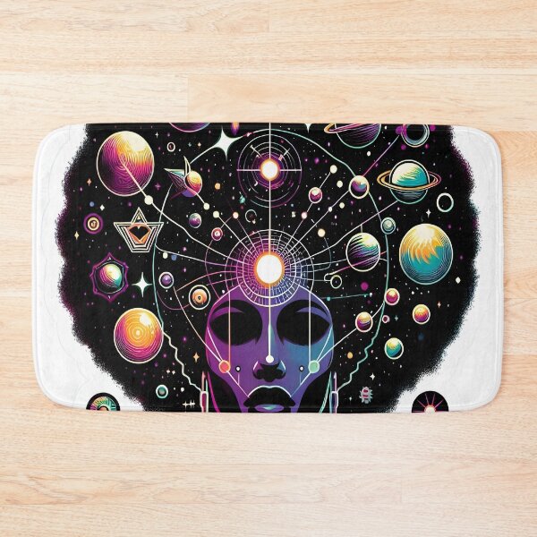 Item preview, Afro-futurism Afro Girl Art designed and sold by KitonicTees.