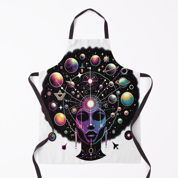 Item preview, Afro-futurism Afro Girl Art designed and sold by KitonicTees.