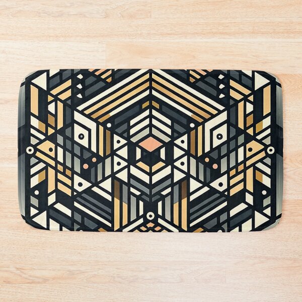 Item preview, Abstract Geometry in Black and Gold designed and sold by johnnycreidy.