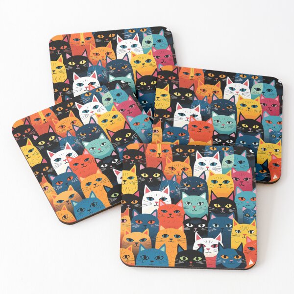 Item preview, Beauty meowy cats cute pattern designed and sold by SmileshareShop.