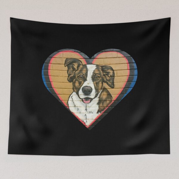 Item preview, Loyal Companion Heart Mural designed and sold by Quirky Shirts.