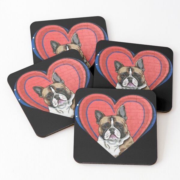 Item preview, Bulldog Heart Graffiti designed and sold by Quirky Shirts.