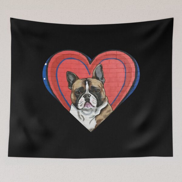 Item preview, Bulldog Heart Graffiti designed and sold by Quirky Shirts.