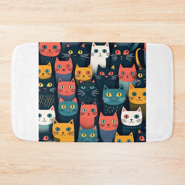 Item preview, Beauty meowy cats cute pattern designed and sold by SmileshareShop.