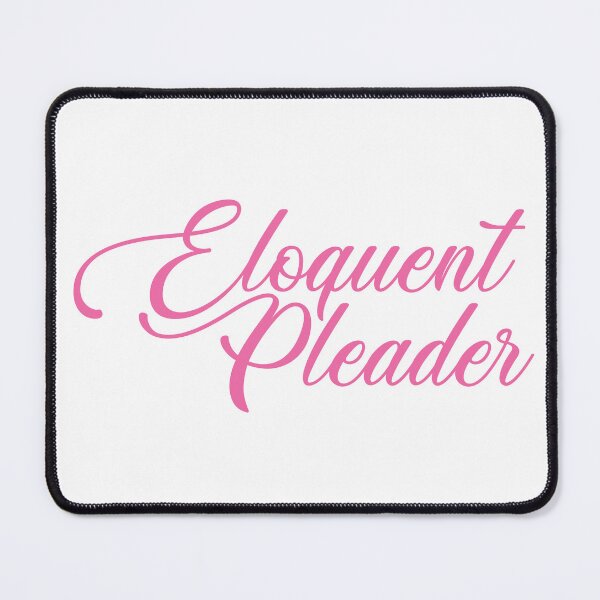 Item preview, Objection Sustained! This Pun is Eloquent: Eloquent Pleader T-Shirt -  HOT PINK TEXT designed and sold by SorryFrog.