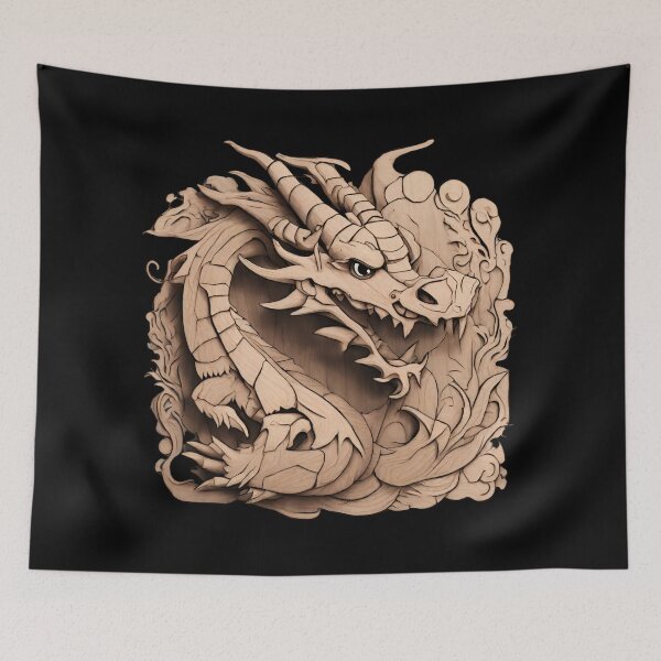 Item preview, Chinese wooden dragon designed and sold by Vilemo.