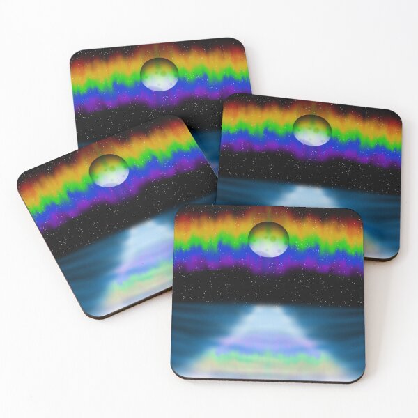 Item preview, Nighttime Ocean Scene Rainbow designed and sold by LossCreator.