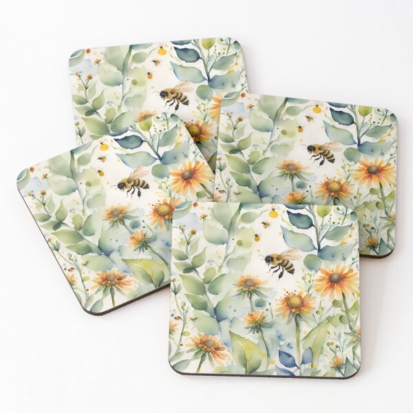 Item preview, Bees Dancing designed and sold by Shelley Loewnau-Jones Studio.