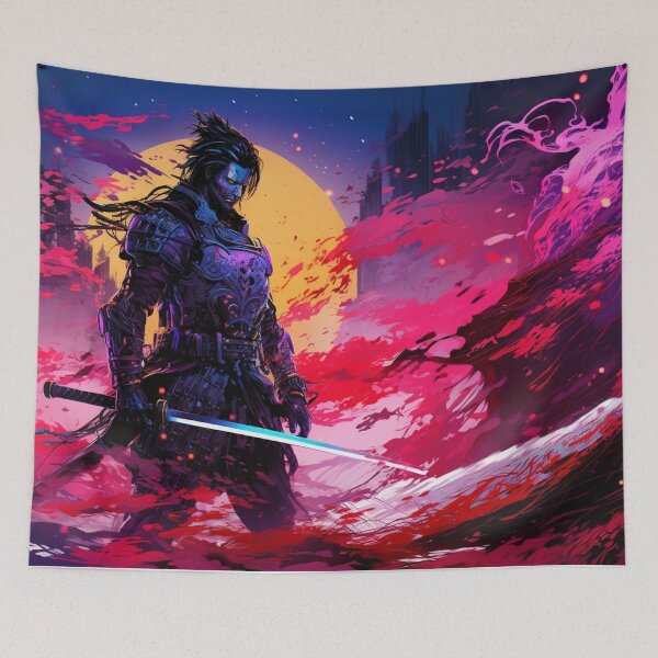 Item preview, Dawn of the Cyber Samurai Tee designed and sold by TomorrowsRegret.
