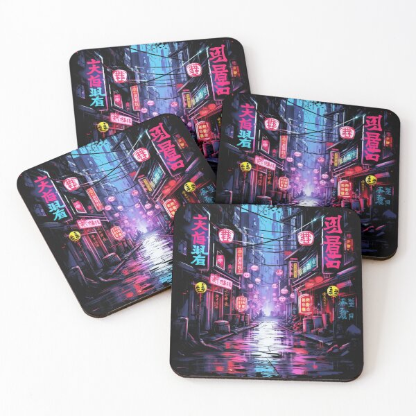 Item preview, Neon Nightscape Cyber Alley Tee designed and sold by TomorrowsRegret.