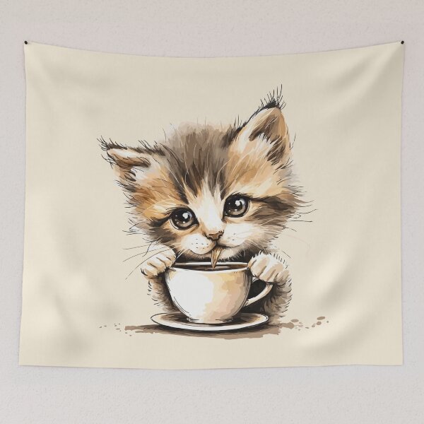 Item preview, Espresso Yourself Cute Kitten designed and sold by sheprint.