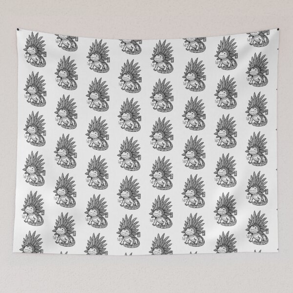 Item preview, Aztec Axolotl (BLACK) designed and sold by psydrian.