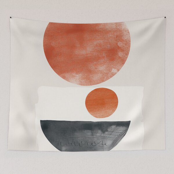 Item preview, Abstract Boho Minimalist Japandi Shapes designed and sold by CosmicAnomaly.