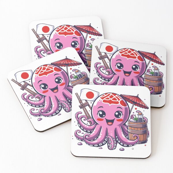 Item preview, Kawaii Octopus Sushi Chef: A Whimsical Dive into Japanese Cuisine designed and sold by Designowner.