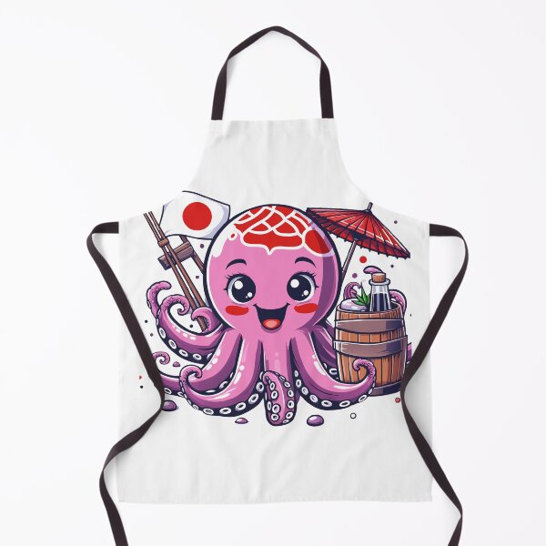 Item preview, Kawaii Octopus Sushi Chef: A Whimsical Dive into Japanese Cuisine designed and sold by Designowner.