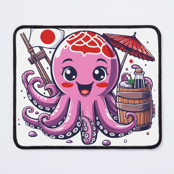 Item preview, Kawaii Octopus Sushi Chef: A Whimsical Dive into Japanese Cuisine designed and sold by Designowner.