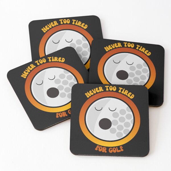 Item preview, Never too tired for golf - Black Background Design designed and sold by TGAL2.