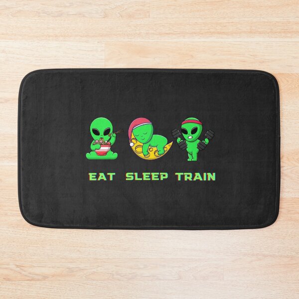 Item preview, EAT SLEEP TRAIN - Gym Alien designed and sold by MrLAS.