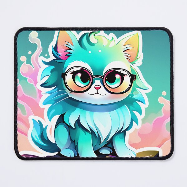 Item preview, Aqua Kitty #3 designed and sold by Skye Jernigan.
