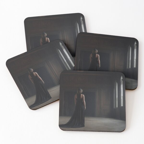 Item preview, Elegant beauty in a black dress in a vintage room designed and sold by Fantasymachine.