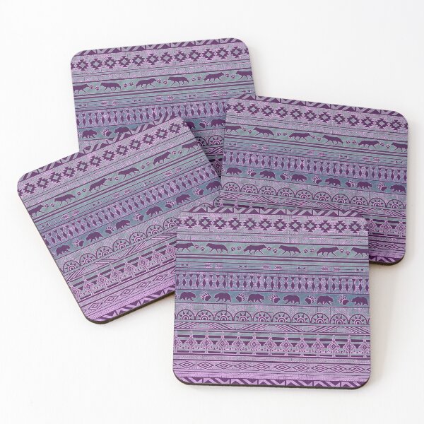 Artikelvorschau, Native Southwestern DreamCatcher Purple Haze – Bär und Wolf-4495 entworfen und verkauft von sunnthreads.