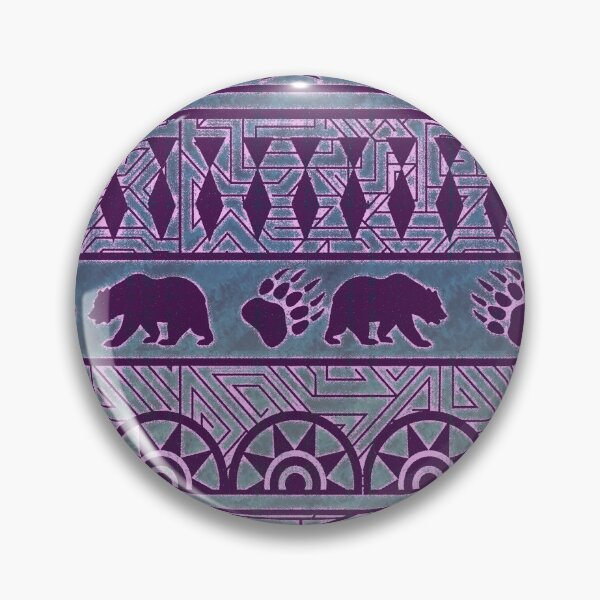 Artikelvorschau, Native Southwestern DreamCatcher Purple Haze – Bär und Wolf-4495 entworfen und verkauft von sunnthreads.