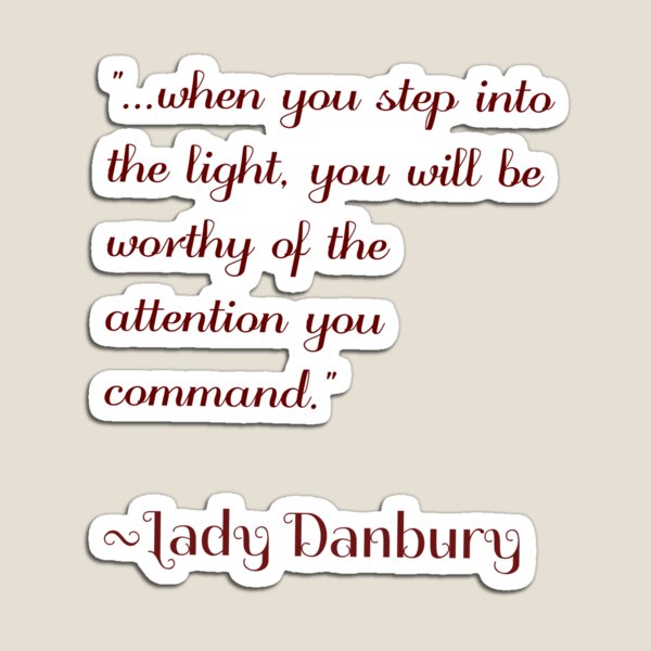 Aperçu de l'œuvre Citation de Lady Danbury créée et vendue par chaze-cha.