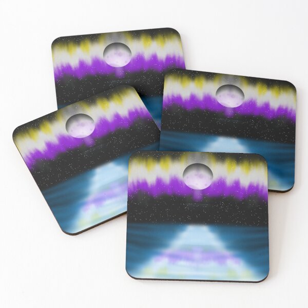 Item preview, Nighttime Ocean Scene Nonbinary designed and sold by LossCreator.